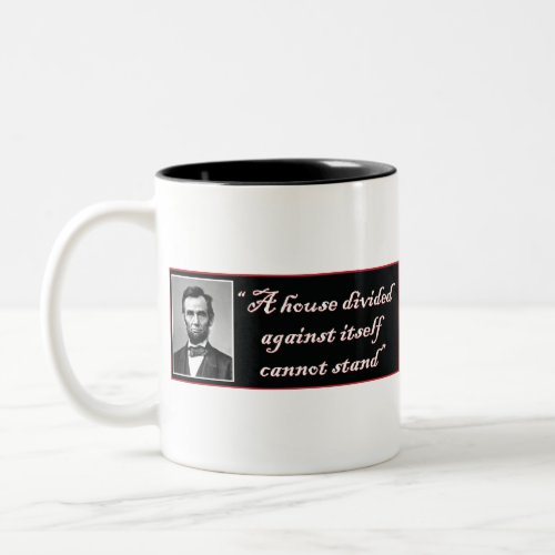 Abraham Lincoln Two_Tone Coffee Mug