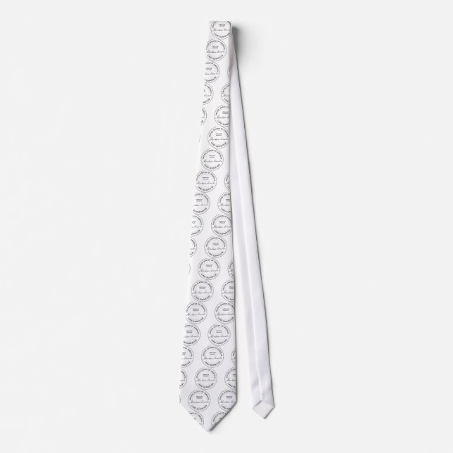Abraham Lincoln US Land Surveyor Seal Neck Tie (Front)