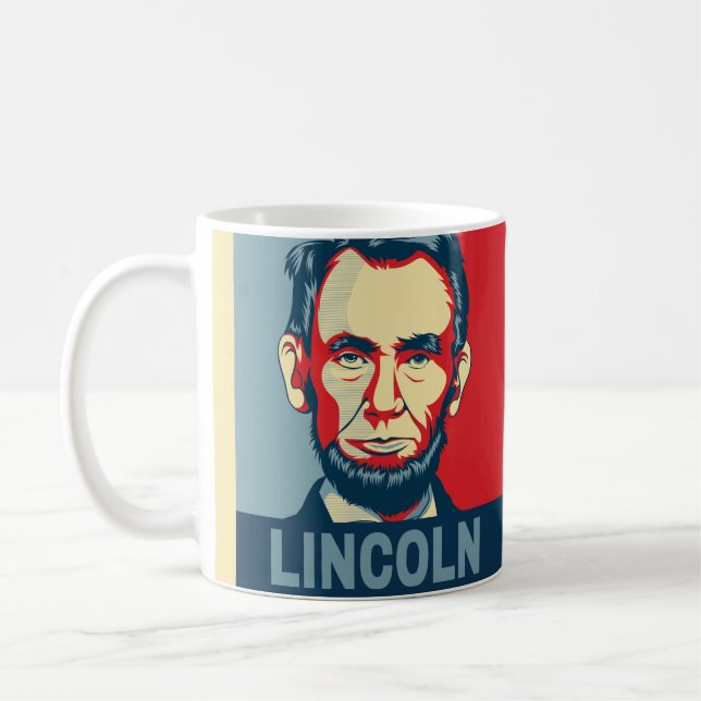 Abraham Lincoln USA President Hope Style Coffee Mug (Left)