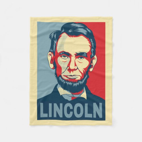 Abraham Lincoln USA President Hope Style Fleece Blanket