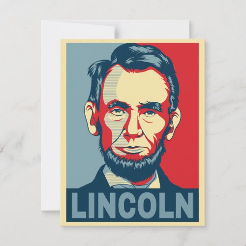 Abraham Lincoln USA President Hope Style Invitation