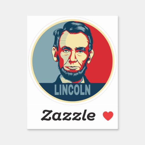 Abraham Lincoln USA President Hope Style Sticker
