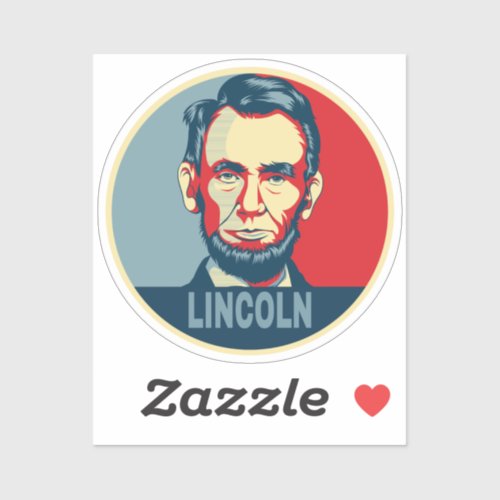 Abraham Lincoln USA President Hope Style Sticker