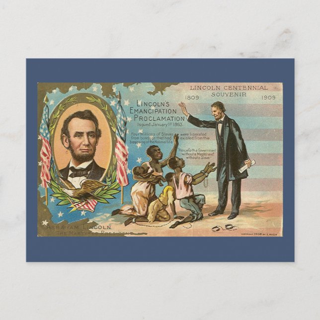 Abraham Lincoln Vintage  Postcard (Front)