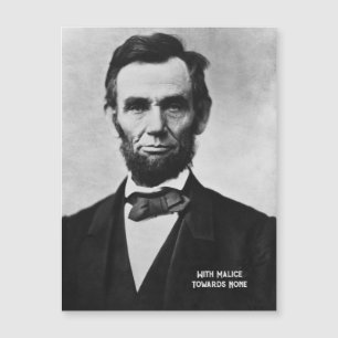 Abraham Lincoln -With Malice toward None Magnet 