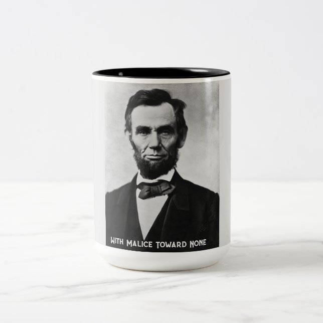 Abraham Lincoln - With Malice Toward None Mug (Center)