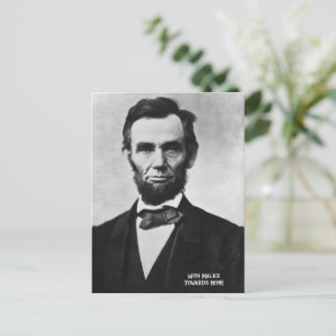 Abraham Lincoln - With Malice Towards None Holiday Postcard
