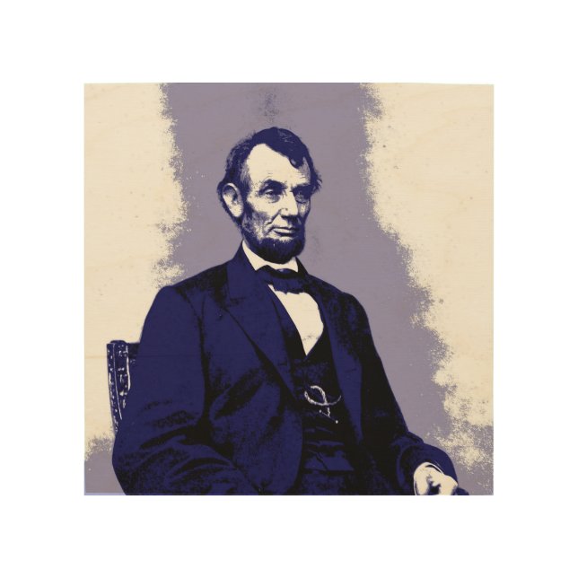 Abraham Lincoln     Wood Wall Art (Front)
