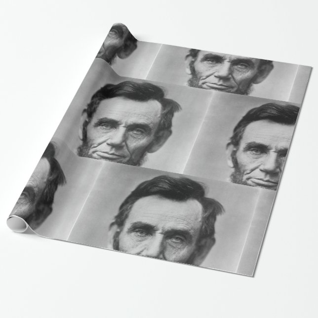 Abraham Lincoln Wrapping Paper (Unrolled)