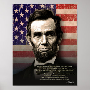 Abraham Lincoln- "You are Sure to be Happy Again" Poster