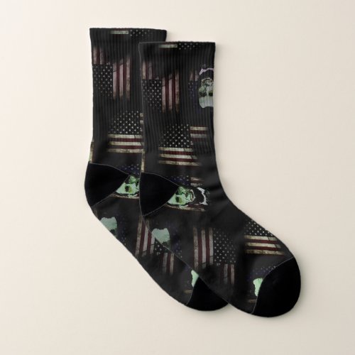 Abraham Lincoln _ Zombie Socks