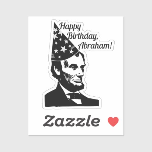 Abraham Lincolns Birthday Sticker