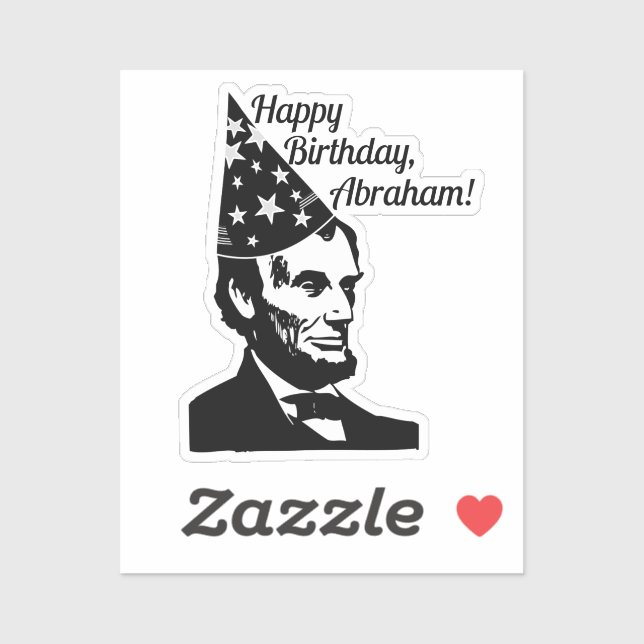 Abraham Lincoln's Birthday Sticker (Sheet)