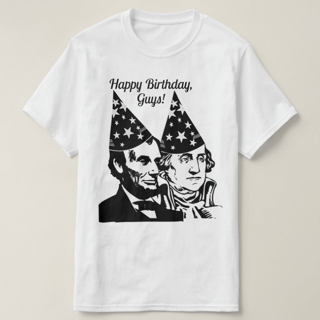 Abraham Lincoln's Birthday T-Shirt (Design Front)