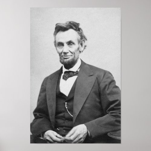 Abraham Lincolns Last Formal Portrait Poster