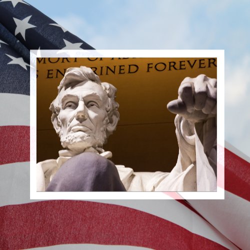 Abraham Lincolns Statue Lincoln Memorial Postcard