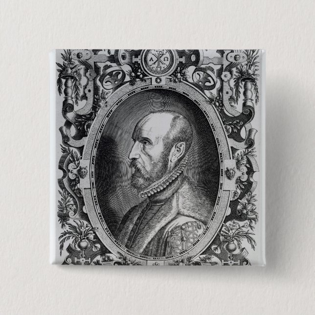 Abraham Ortelius Pinback Button (Front)