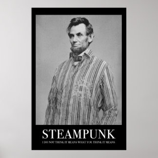 Abraham Steampunk Poster