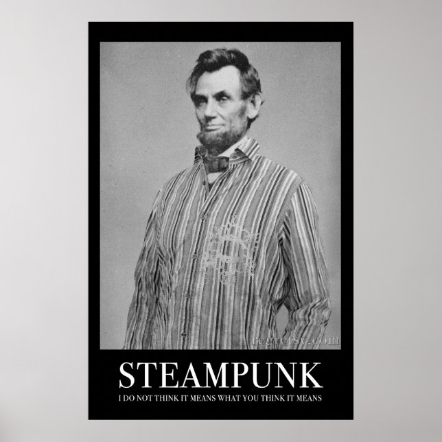Abraham Steampunk Poster (Front)