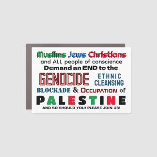 Abrahamic Activism for Palestine PLUS Car Magnet