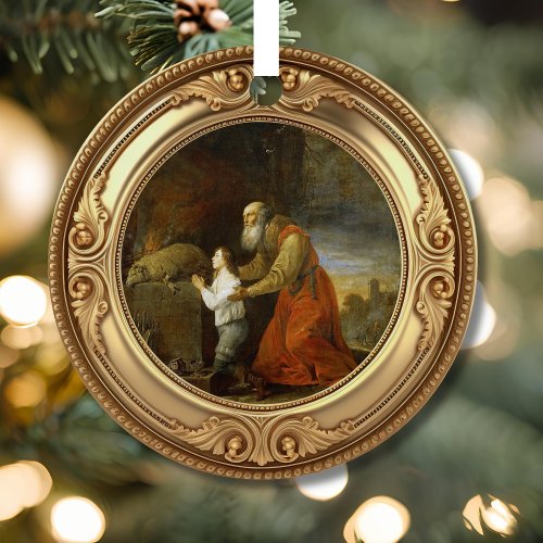 Abraham's Sacrifice Advent Jesse Tree Metal Ornament