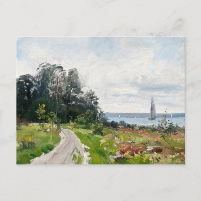 Abrahamsson’s Sailboats postcard (Front)