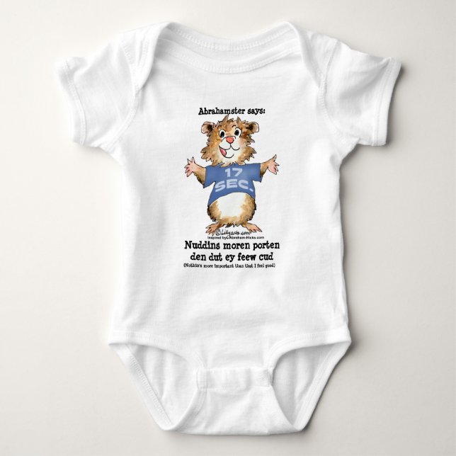 Abrahamster 17 Seconds, (Nothin's more importan... Baby Bodysuit (Front)