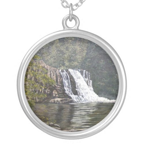 ABRAMS FALLS SILVER PLATED NECKLACE