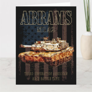 Abrams M1A2 MBT United States Main Battle Tank Thank You Card