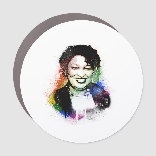 Abrams Rainbow Graffiti Paint Car Magnet (Front)