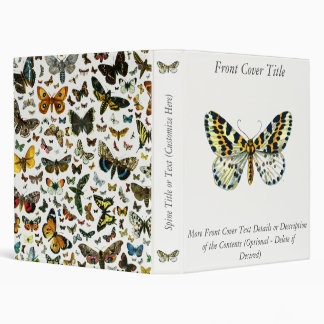 Abraxas grossulariata, The Magpie Moth Color Image 3 Ring Binder