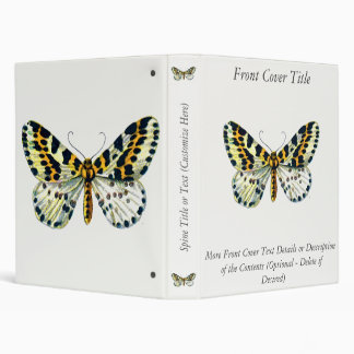 Abraxas grossulariata, The Magpie Moth Color Image 3 Ring Binder