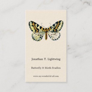 Abraxas grossulariata, The Magpie Moth Color Image Business Card