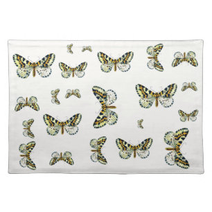 Abraxas grossulariata, The Magpie Moth Color Image Cloth Placemat