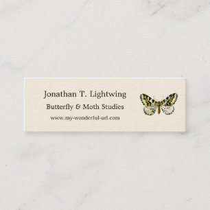 Abraxas grossulariata, The Magpie Moth Color Image Mini Business Card
