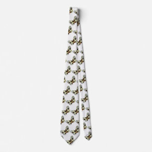 Abraxas sylvata - The Clouded Magpie Moth Neck Tie