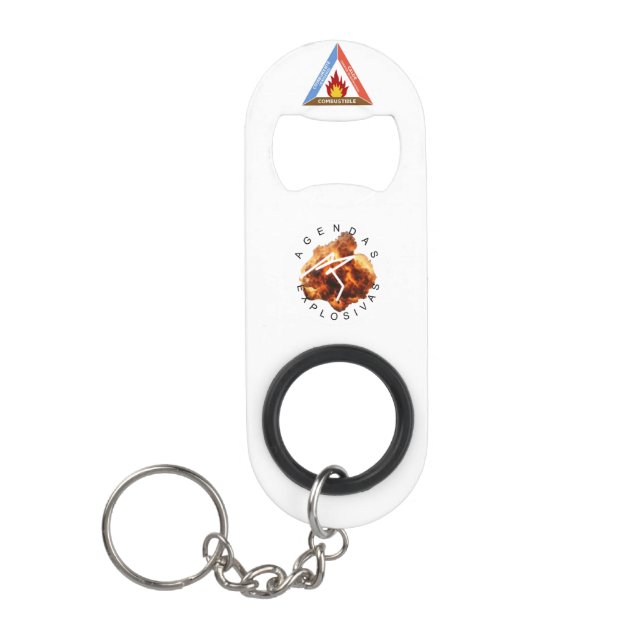 Abrebotellas Explosivo Portátil Keychain Bottle Opener (Front)