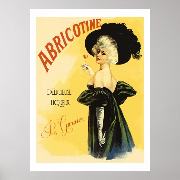 abricotine vinatge poster