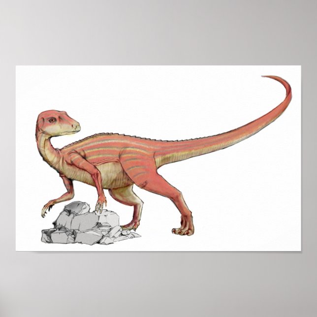 Abrictosaurus - Jurassic Dinosaur Portfolio Poster (Front)