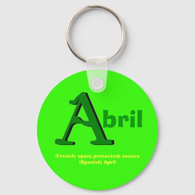Abril Keychain (Front)