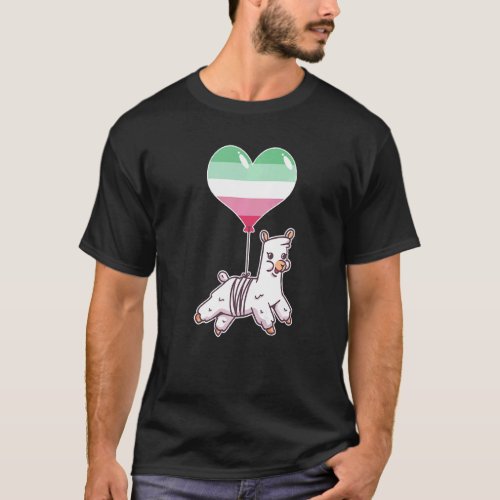 Abrosexual Llama  Genderfluid Sexuality T_Shirt
