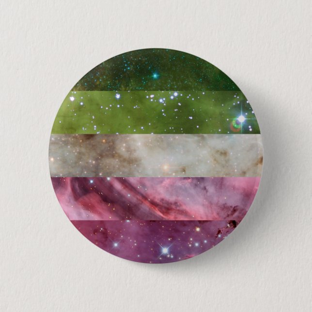 Abrosexual nebula flag pin (Front)