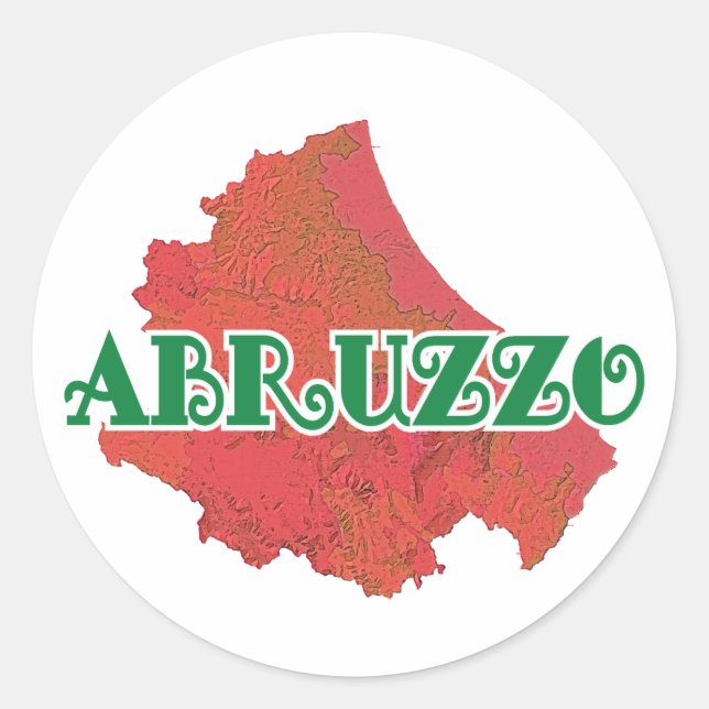 Abruzzo Classic Round Sticker (Front)