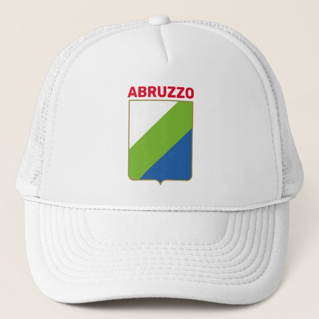 Abruzzo flag (Italia) Trucker Hat (Front)