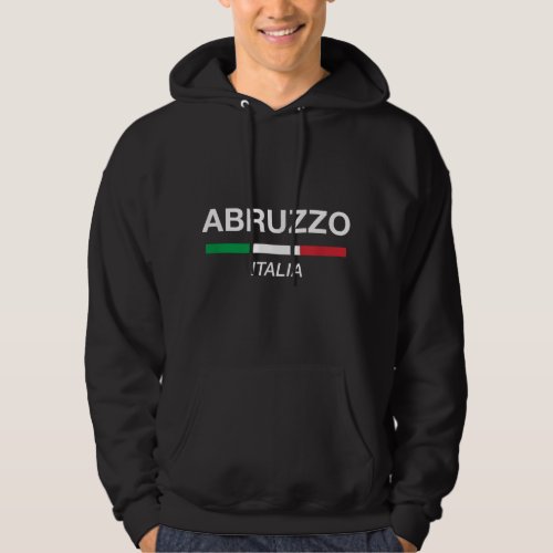 Abruzzo Italian Name Family Reunion Italy Flag Hoodie