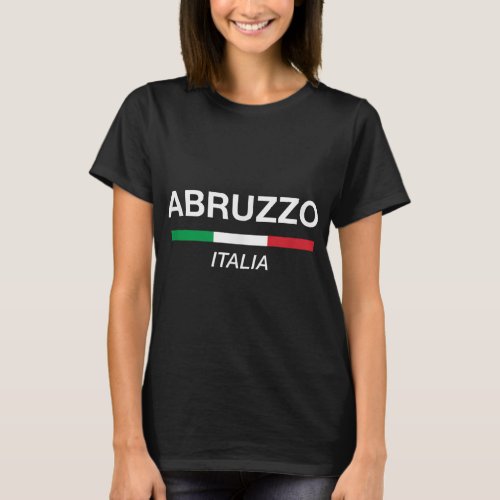 Abruzzo Italian Name Family Reunion Italy Flag T_Shirt