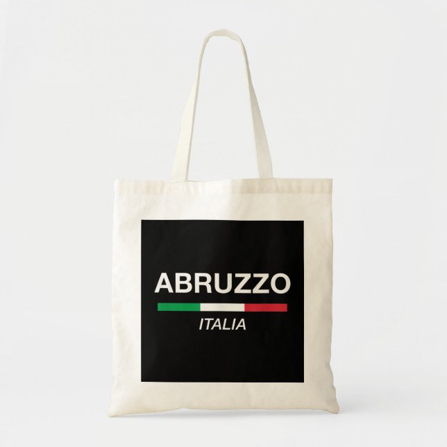 Abruzzo Italian Name Family Reunion Italy Flag Tote Bag (Front)