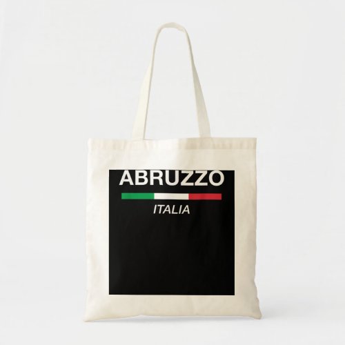 Abruzzo Italian Name Family Reunion T Italy Flag Tote Bag
