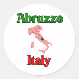 Abruzzo Italy Classic Round Sticker