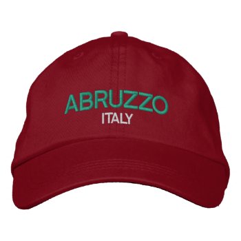 Abruzzo Italy Embriodered Hat by Azorean at Zazzle